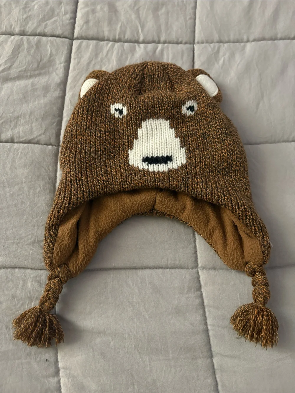 Carter’s Bear fleece lined hat for toddlers